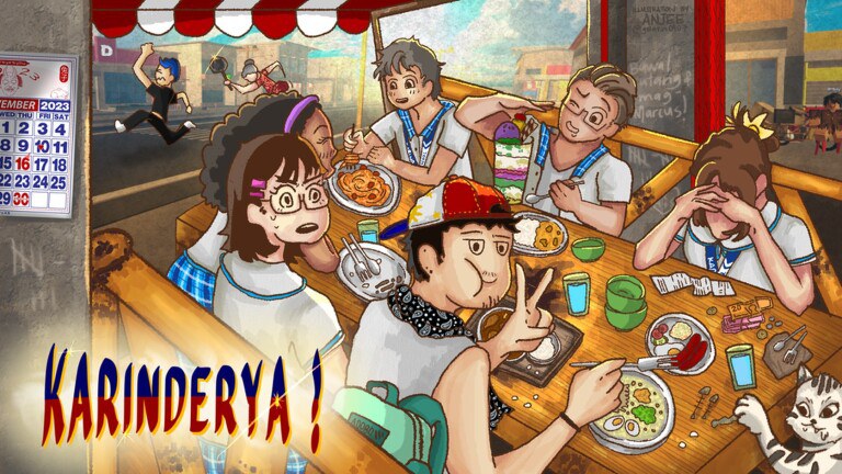 Official Karinderya! Roblox cover artwork showing the restaurant